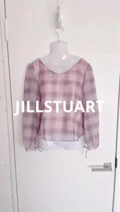 JILLSTUART ピンクチェックブラウスのサムネイル