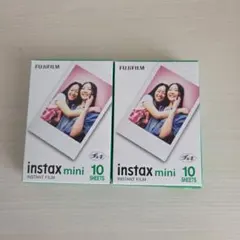 新品☆FUJIFILM instax mini フィルム 10枚×2個