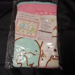 すみっコぐらし ひも付きブランケット ピンク