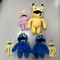 ロブロックス　Rainbow Friends ハギーワギーぬいぐるみ 6点セットのサムネイル