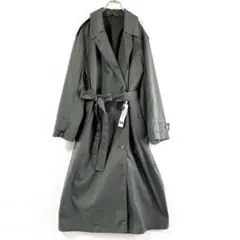 【UNIQLO U】 未使用 ロング トレンチコート ベルト付 カーキ XXL