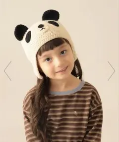 BEAMS mini アニマル ニット帽 キャップ 帽子 パンダ 子供帽子