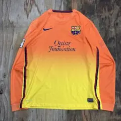NIKE バルセロナ 12/13 アウェイ ユニフォーム ゲームシャツ オレンジ