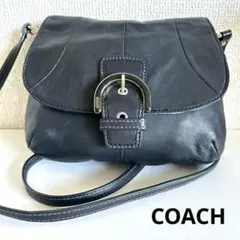 COACH コーチ　ソーホー ミニショルダー　斜め掛け　ブラック　シルバー金具