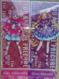 キミとアイドルプリキュア　トレーディングクリアしおり　キュアワンダフル　フレンデ