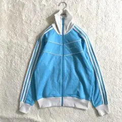 アディダス　オリジナルス　ジャージ　トラックジャケット　水色　メンズS〜M相当
