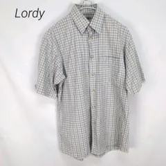 ローディー　半袖シャツ 春夏物　カジュアル　オシャレ　古着チェック柄