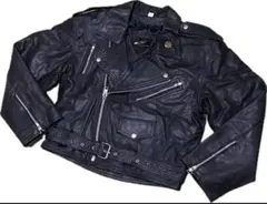 極上 短丈 レザー ジャケット 本革 牛革 黒 日本製 ヴィンテージ 1920年代のワークコートを現代に・至高の茶芯馬革レザージャケットを4