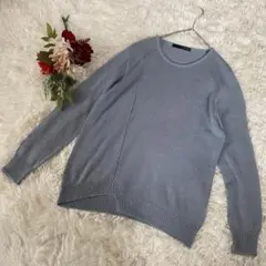 【22 OCTOBRE 】グレー 長袖ニット　(M) ゆったり　日本製　美品