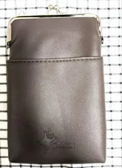 MOOMIN ジップポケット付 がま口スマホショルダー＆ムーミン バッグチャームのサムネイル