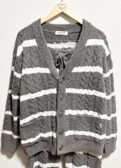 【上下セット】GELATO PIQUE HOMME ボーダーアランカーディガン