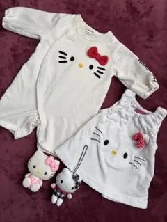 ハローキティ ベビー服＆おもちゃ 4点セット 60〜80cm まとめ売り