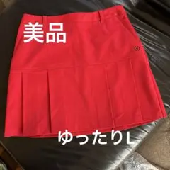 PING レディース ゴルフスカート レッド