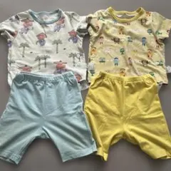 UNIQLO ベビーパジャマ 80 水色・黄色