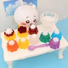 17 レトロ ゼリー + プリン + 器 10個 セット ミニチュア スィーツ
