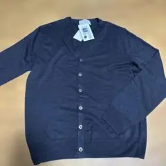 LINIFICIO ネイビー 長袖カーディガン Mサイズ