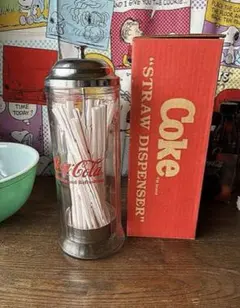 ヴィンテージ コカ・コーラ ストローディスペンサー1992年 箱付のサムネイル