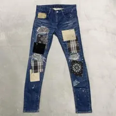 DOWBL リベイロ パッチワーク スキニーデニムパンツ - メルカリ