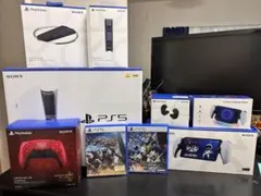 美品まとめ売り　PS5 PS5リモートプレイヤー　純正ワイヤレスイヤホン等