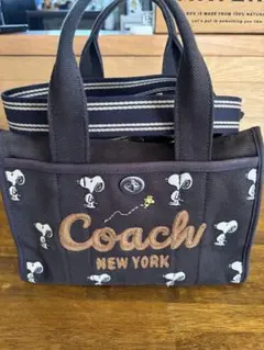 COACH コーチ PEANUTS スヌーピーコラボ カーゴトートバッ - メルカリ