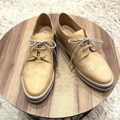 ✨人気✨STACCATO スタッカート 厚底 エナメル 本革 レースアップ 23のサムネイル