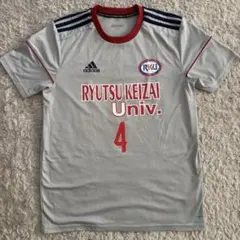 流経サッカーユニフォーム Oサイズ　半袖のサムネイル