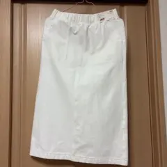 UNIQLO デニムジャージースカート ホワイト Mサイズ タグ付き