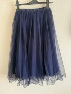 Khaju ブルー　チュール　ロングスカートのサムネイル