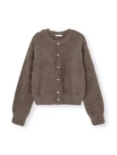 GU シャイニークルーネックカーディガン