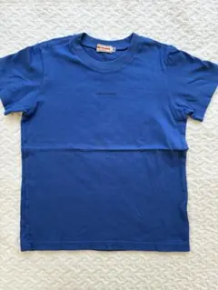 ミキハウス Tシャツ 半袖 ブルー 青 無地 120