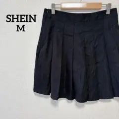 SHEIN ブラック プリーツスカート M ミニスカート