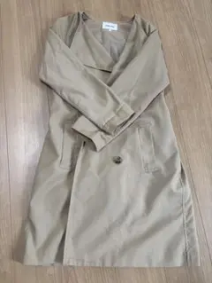 GLOBAL WORK ロングトレンチコート S ベージュ