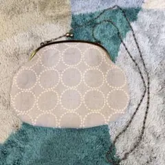 ミナペルホネン　タンバリン　がま口ポシェット　ハンドメイド