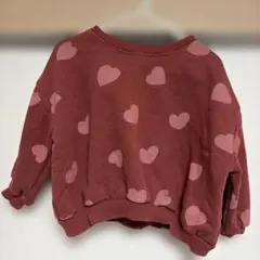 ZARA ハート柄トレーナー 92cm 18-24ヶ月