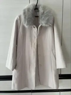 美品　マジェスティックレゴン　コート　ファー付き　M