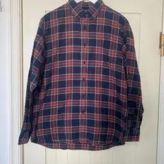 UNIQLO チェック柄 長袖ネルシャツ L