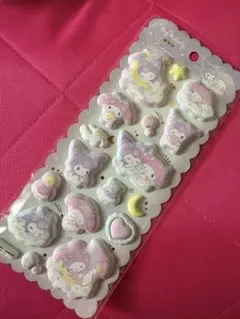 国内正規品　もちもちマショマロシール　サンリオ　クロミ　マイメロディー　ぷくぷく