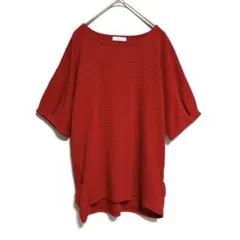 a.v.v 半袖Tシャツ カットソー　レッド　M イトキンのサムネイル