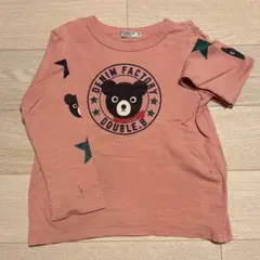 miki HOUSE クマプリント長袖カットソー