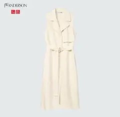 新品未使用　ユニクロ JW ANDERSON リネンブレンドラペルワンピース S