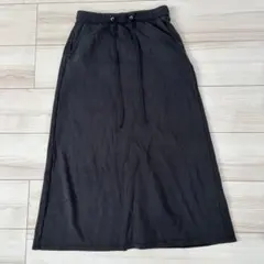 ☺︎ ブラック ロングスカート 裏起毛