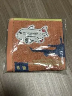 【新品未開封】JALノベルティ品 ミニタオル 飛行機デザイン