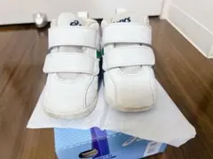 ASICS ベビーシューズ ホワイト/ネイビー/グリーン