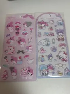 （正規品）サンリオ　マイメロディ　ジュエル　マシュマロステッカー　2種セット