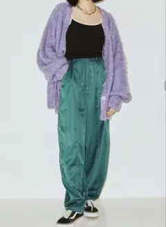 美品　jouetie ペインターパンツ グリーンのサムネイル