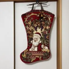 クリスマス サンタクロース 靴下型 壁掛け タペストリー