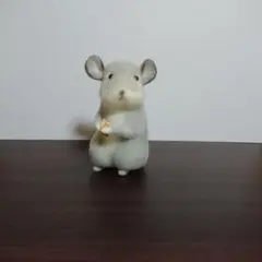 羊毛マスコット チンチラ