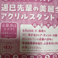 マーガレット20号恋するリップ・ティント　応募券のみ