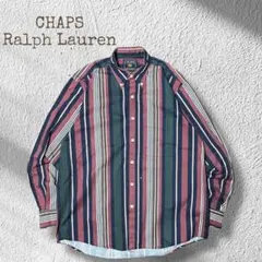 チャップスラルフローレン ボタンダウン シャツ 80s~ 古着 バーガンディ