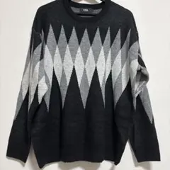 AZUL by MOUSSY ダイヤモンドパターン ニットセーターのサムネイル